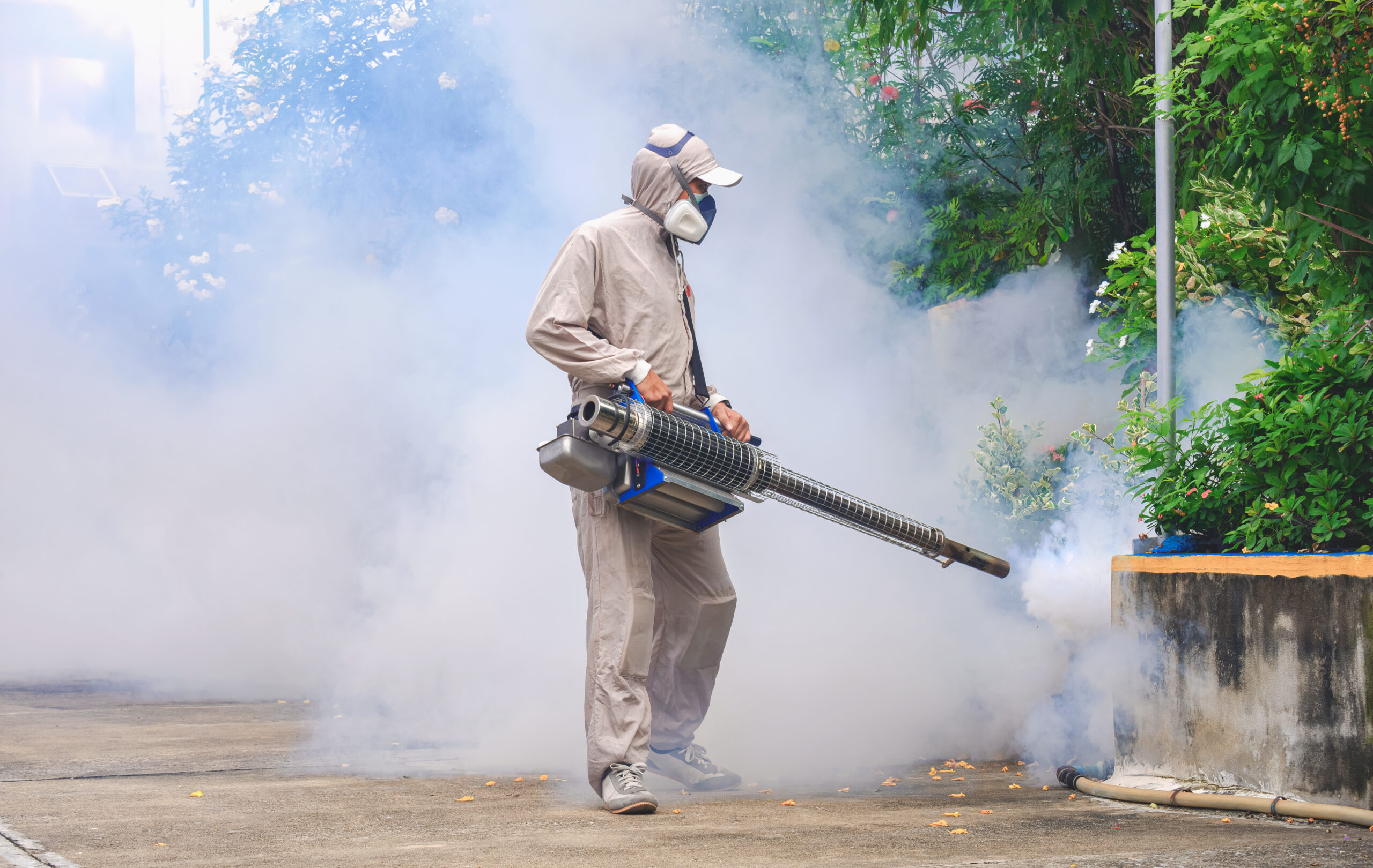 healthcare-worker-spraying-chemical-eliminate-mosquitoes-overgrown-area-general-location healthcare-worker-spraying-chemical-eliminate-mosquitoes-overgrown-area-general-location